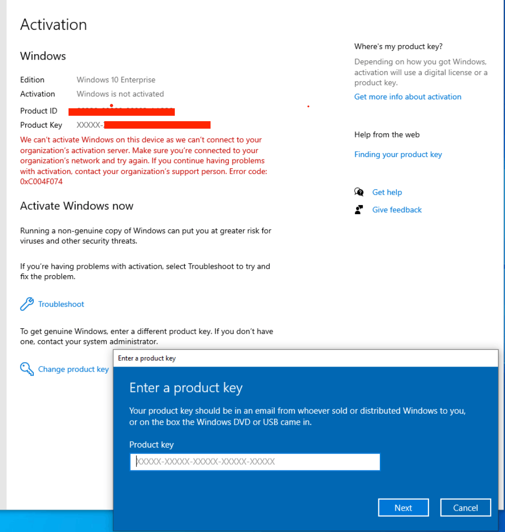 Windows 10 Activation via 365 E3 License - Microsoft Community