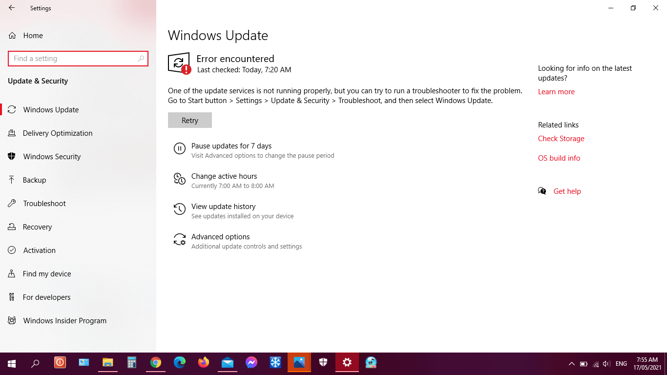 Update disabled - Microsoft Community