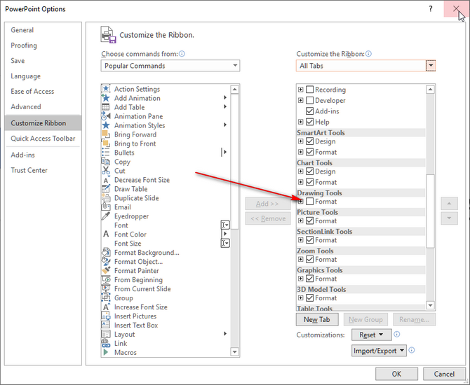 Powerpoint ribbon auto-switching - Microsoft Community