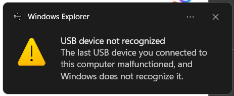 USB headphones not getting detected on Windows 11 Microsoft