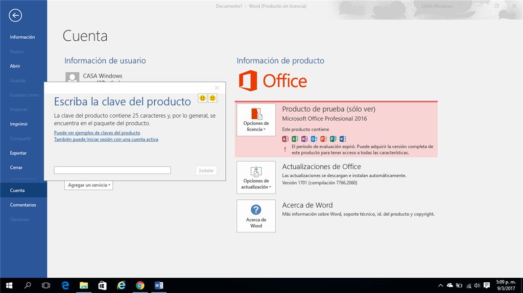 Office 2016 - ¿Porque no puedo activar Office 2016 con clave de - Microsoft  Community