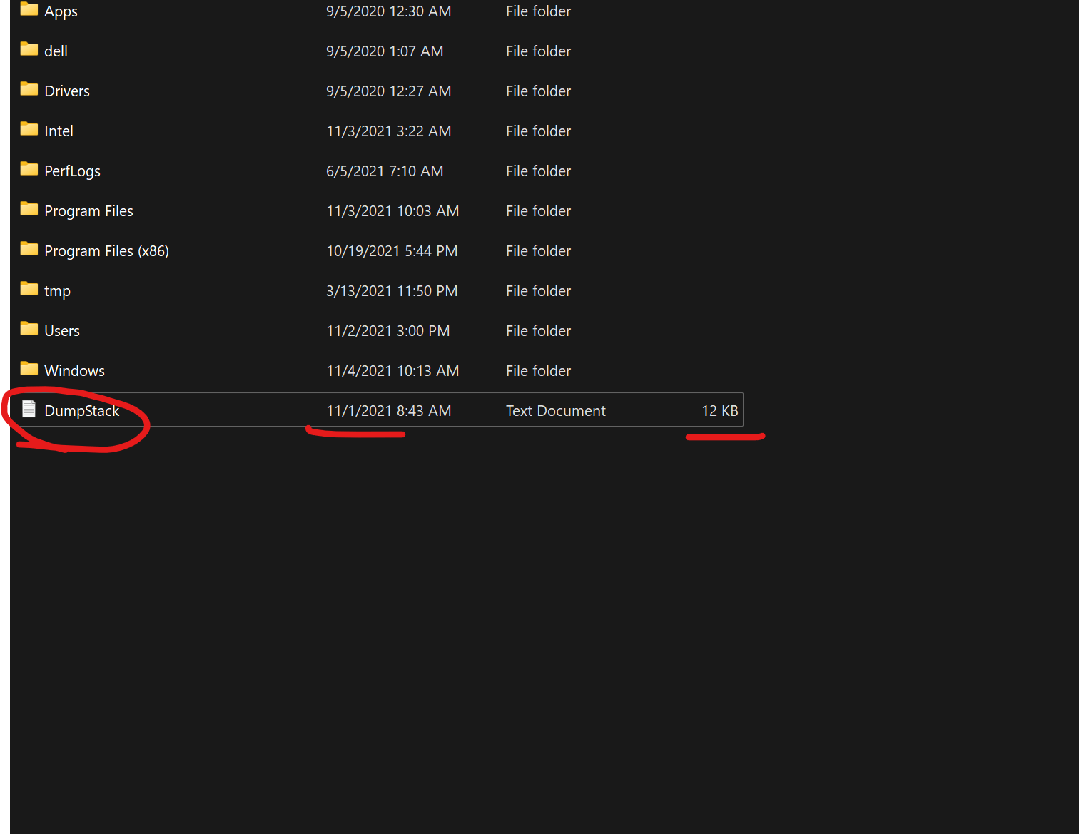 A file Calls &ldquo;Dumpstack&rdquo; Shows up on My C:/ drive - Microsoft 