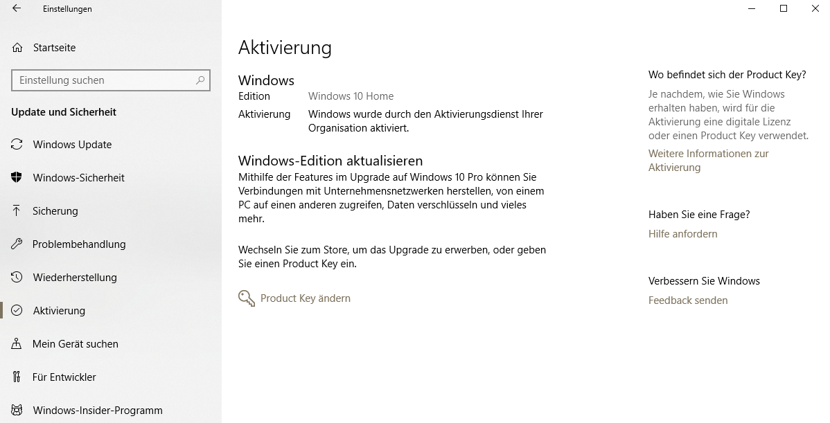 Windows 10 Lizenz läuft bald ab