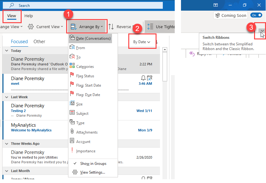 Select flagged messages Outlook 2019/365 for Win 10 - Microsoft Community