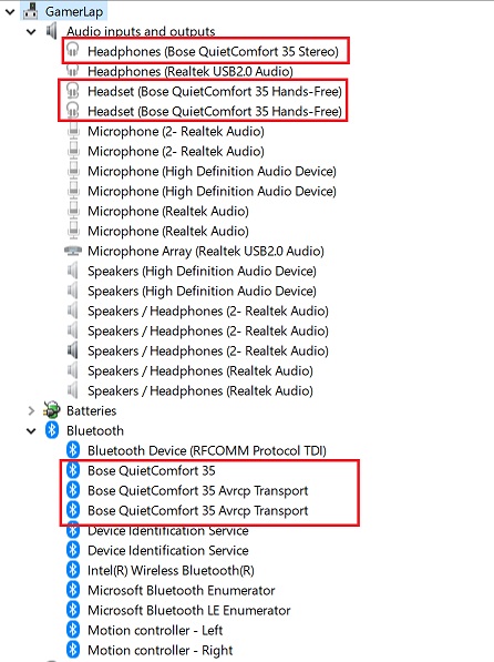 Add bose qc35 to windows online 10