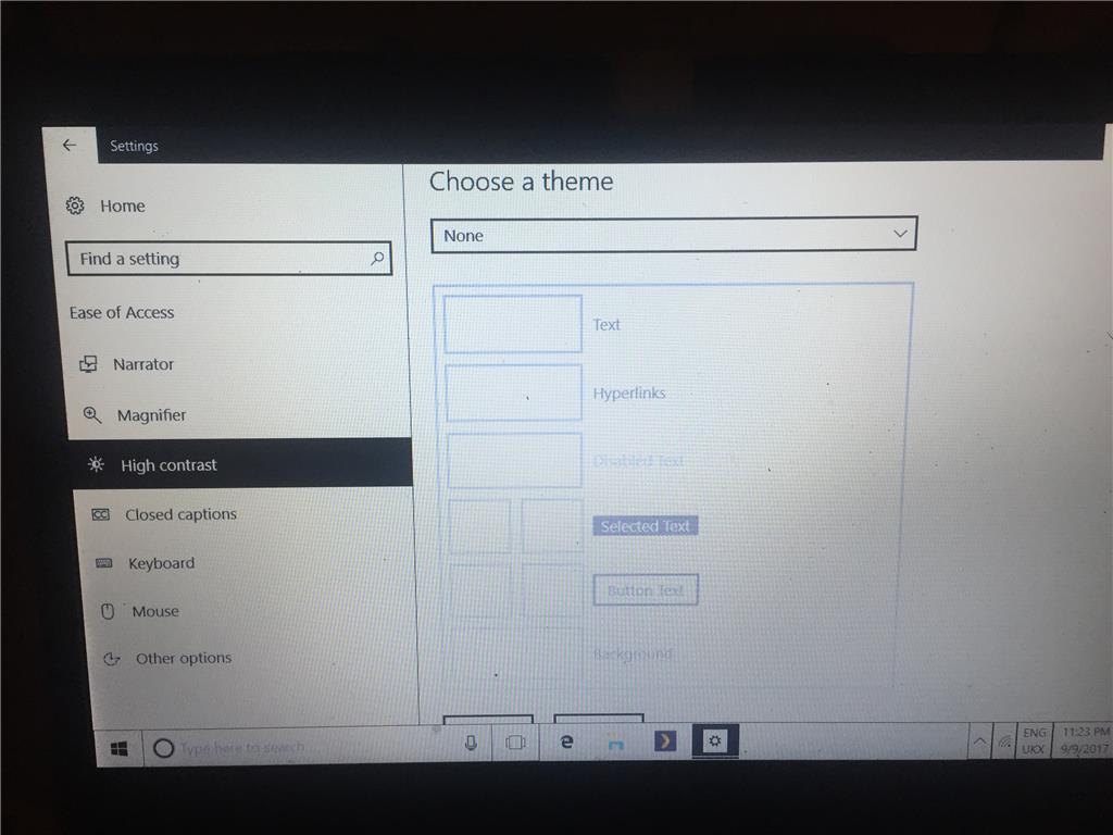 How to turn off high contrast windows 8 10