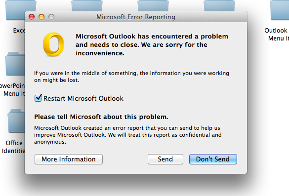 Issues with outlook for mac 2011 wont connect with imap