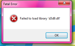 Что делать если нет файла d3d9 dll