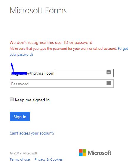 How can I log in to Microsoft Forms to create a survey? - Microsoft Community