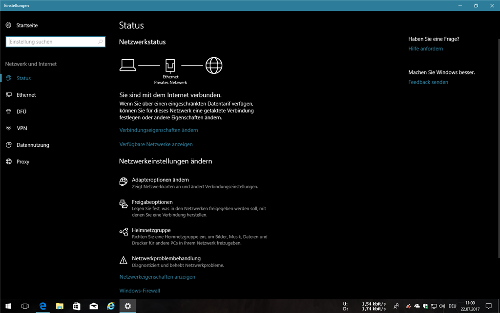 Problem mit Firewall-Status von Windows Defender