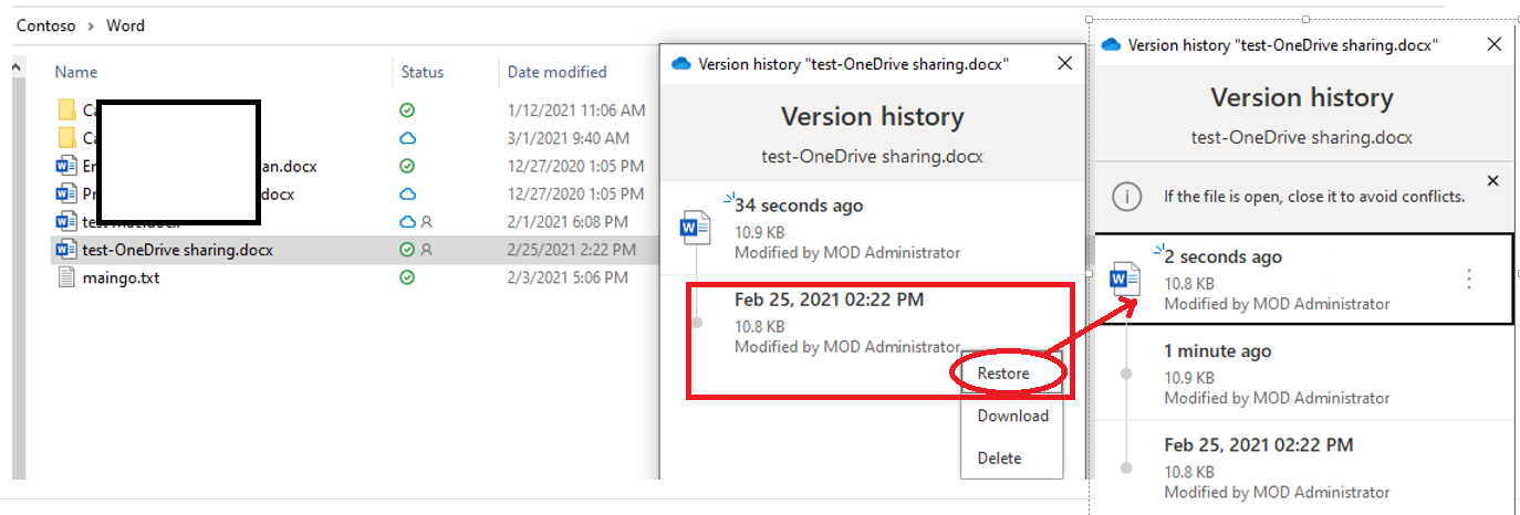 is-there-any-way-to-restore-a-previous-version-in-onedrive-including