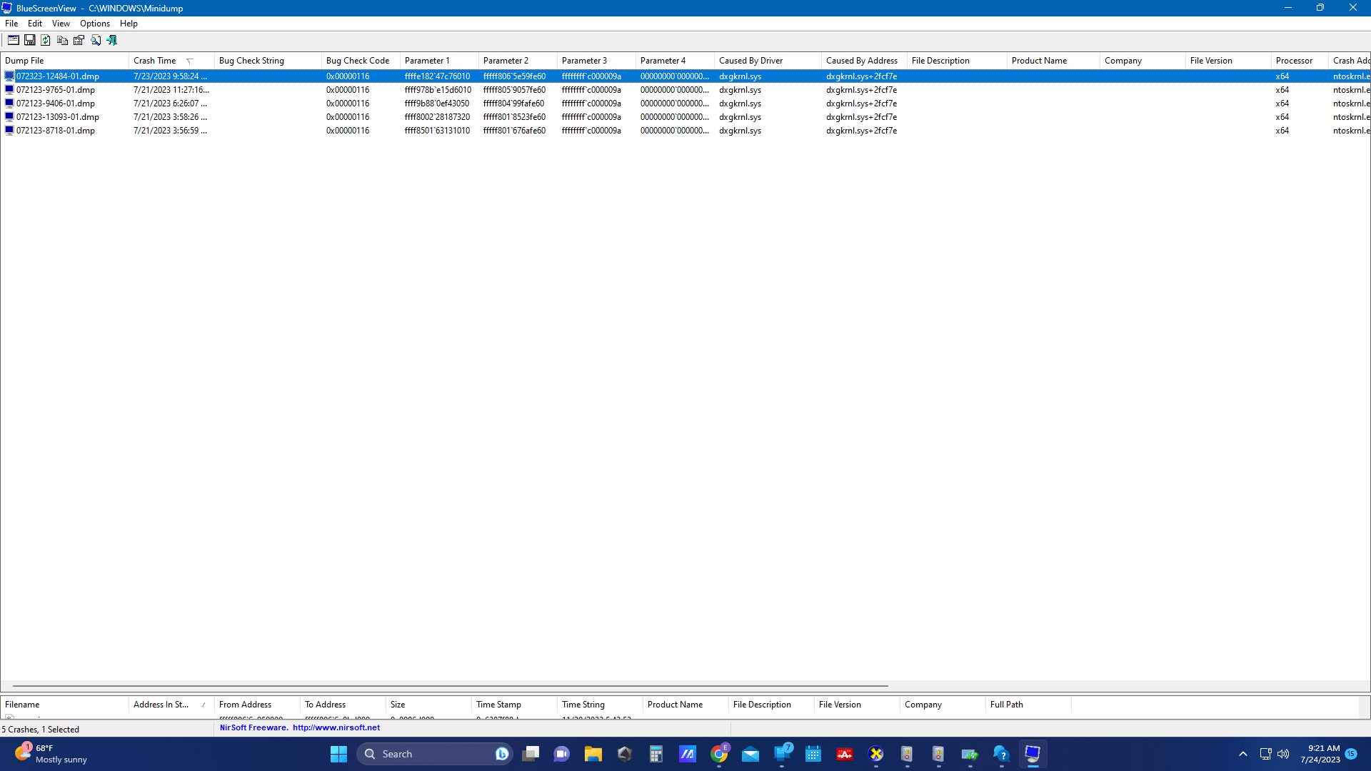 System reboots randomly on bug check 0x116. Shows event I.D. 430 