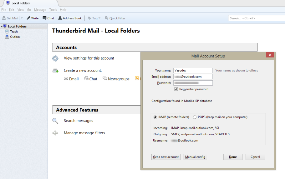 How To Set Up Mozilla Thunderbird To Sync Outlook Com Account Microsoft Community