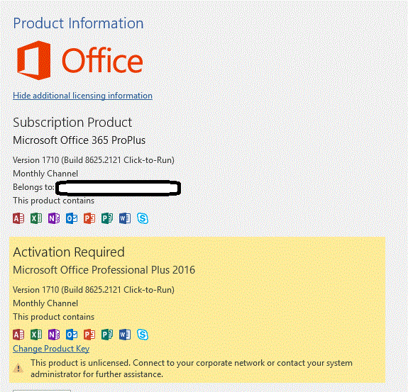 Office 365 ошибка