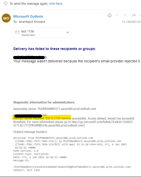 Can T Sent Email 550 5 7 705 Service Unavailable Access Denied   A9bffa17 1c6f 473b B629 7d878f58525c