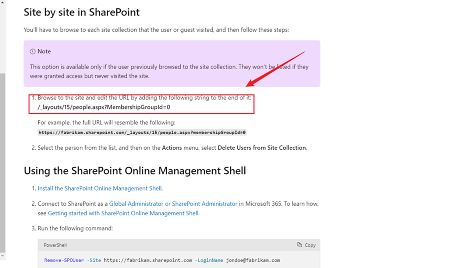 User Info List