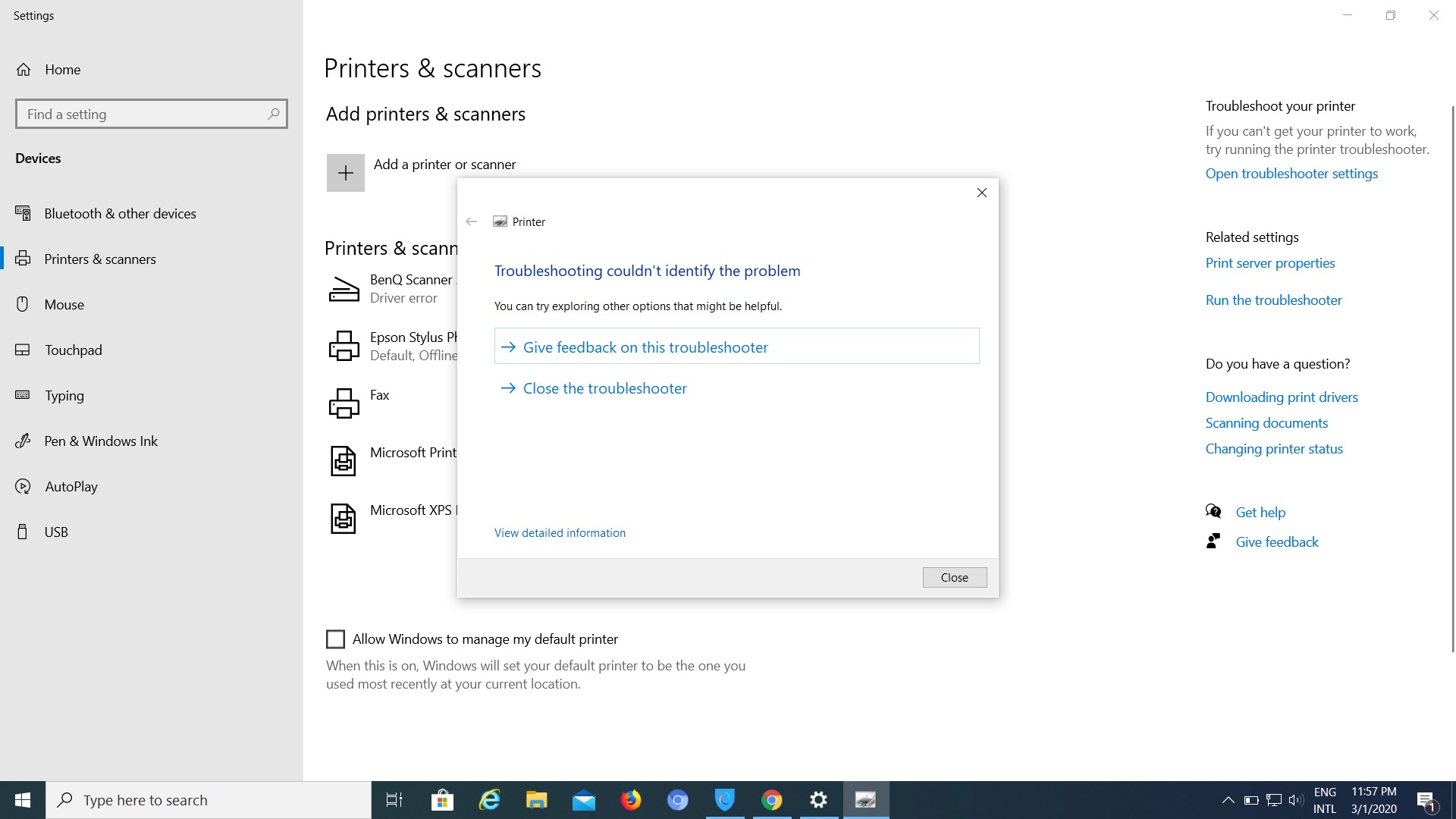 Benq Scanner 5000 is not working in Windows 10 - Microsoft Community