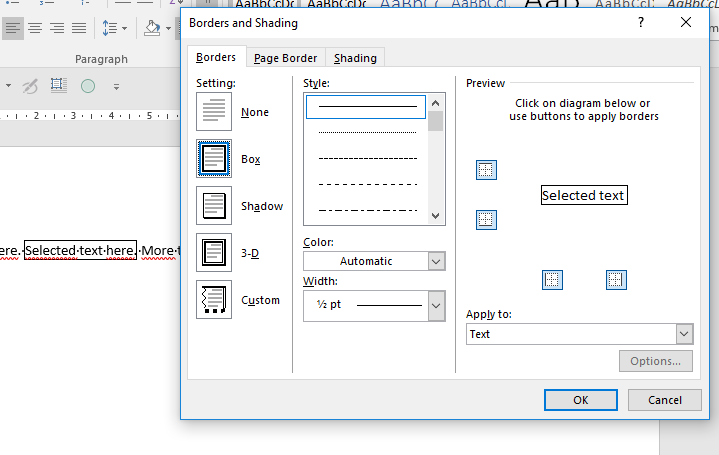 Paragraph border spacing - Microsoft Community