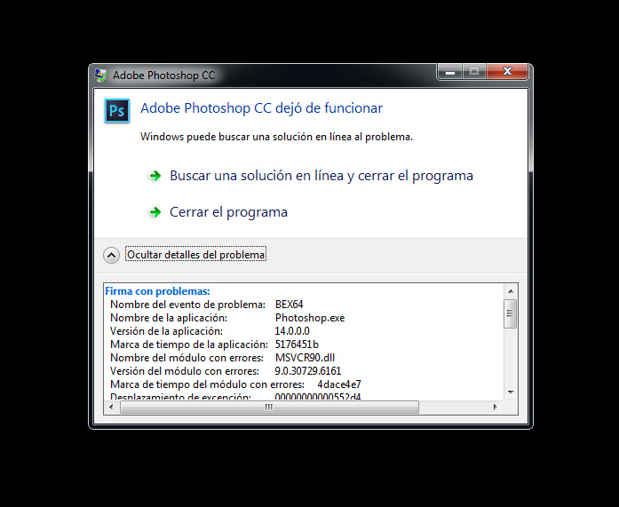 adobe cc dejó de funcionar