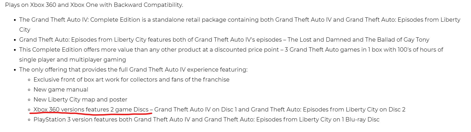 Xbox 360 - Grand Theft Auto IV Complete Edition (Game & Episodes