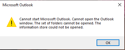 Cannot Start Microsoft Outlook - Microsoft Community