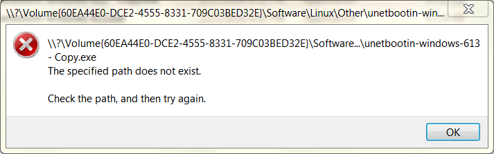 error file does not exist veeam