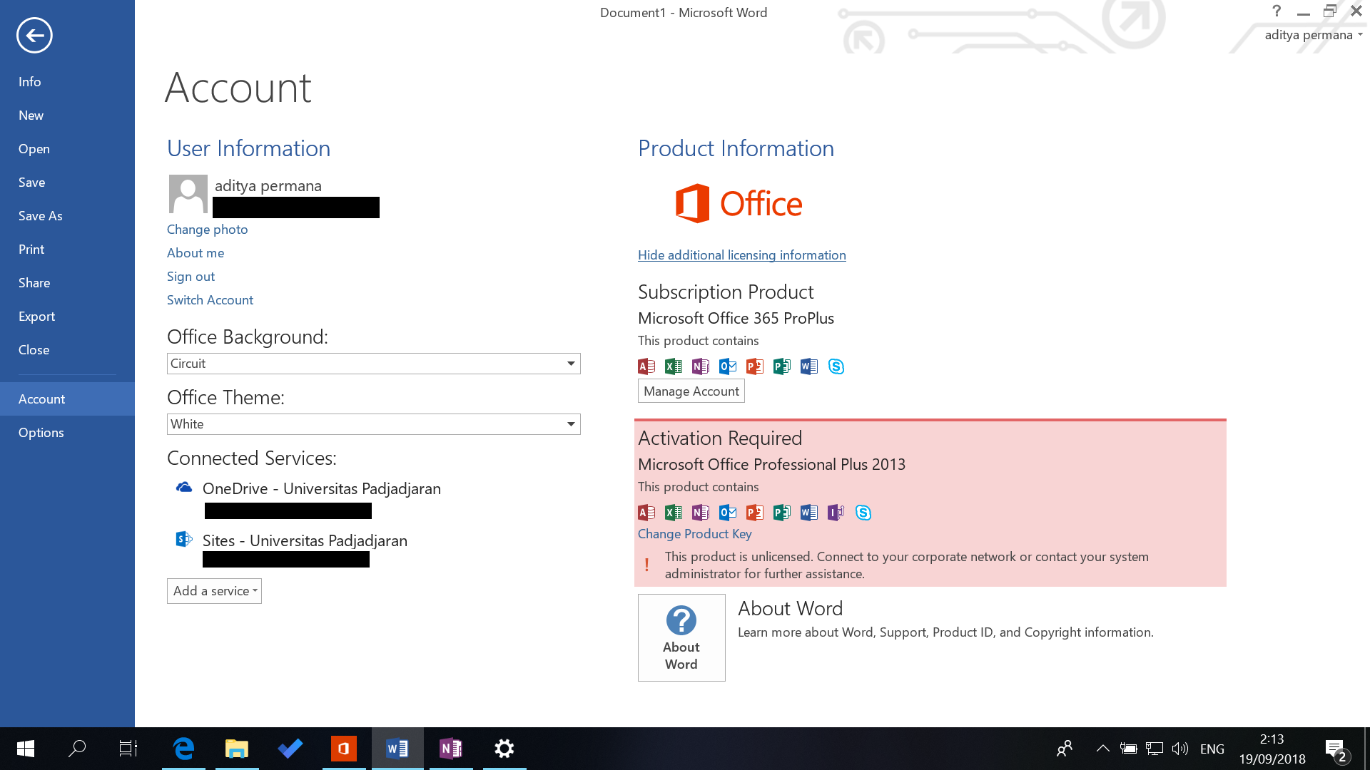 Ms Office 365 Student Activation Required In Microsoft Word