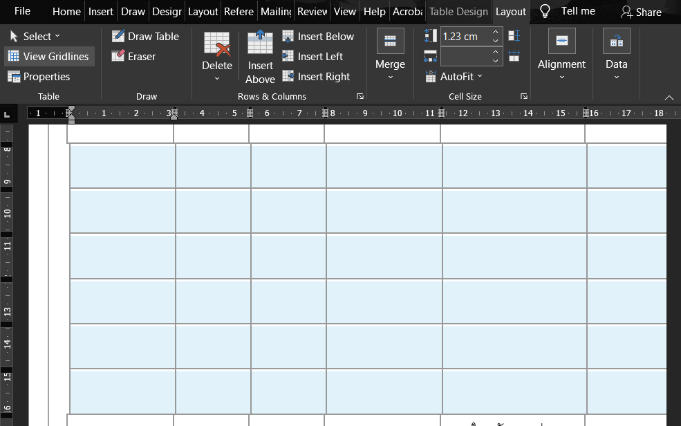 Solved MS Word 2019 Why do my newly added table rows won t