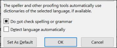 Spell check suggestion is turned off ---> (picture included) - Microsoft  Community