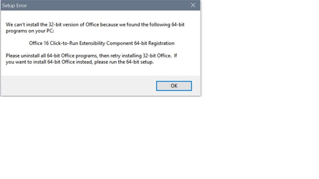 Access 16 Runtime Install Error Microsoft Community