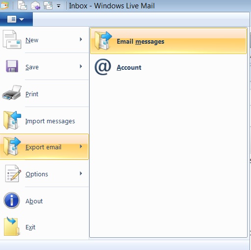 Windows Live Mail Export Exchange File Location