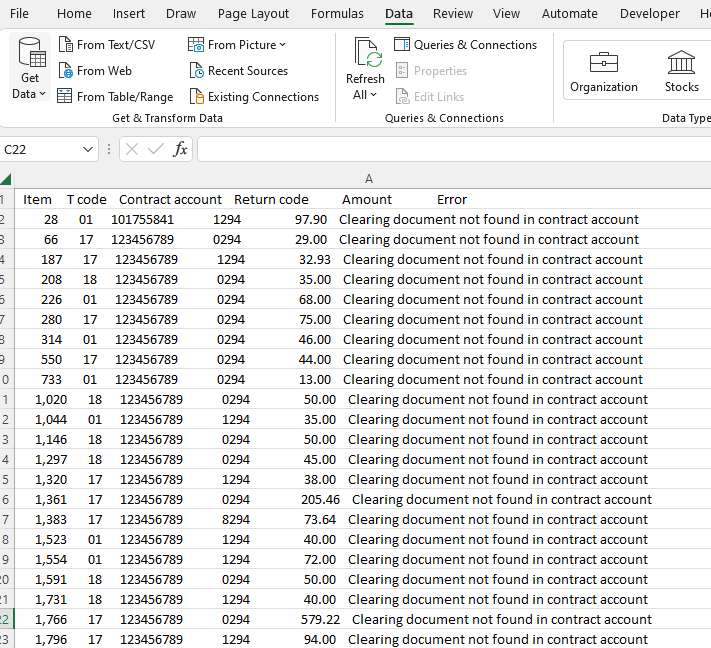 Unable to Split Text using Text to Columns - Microsoft Community