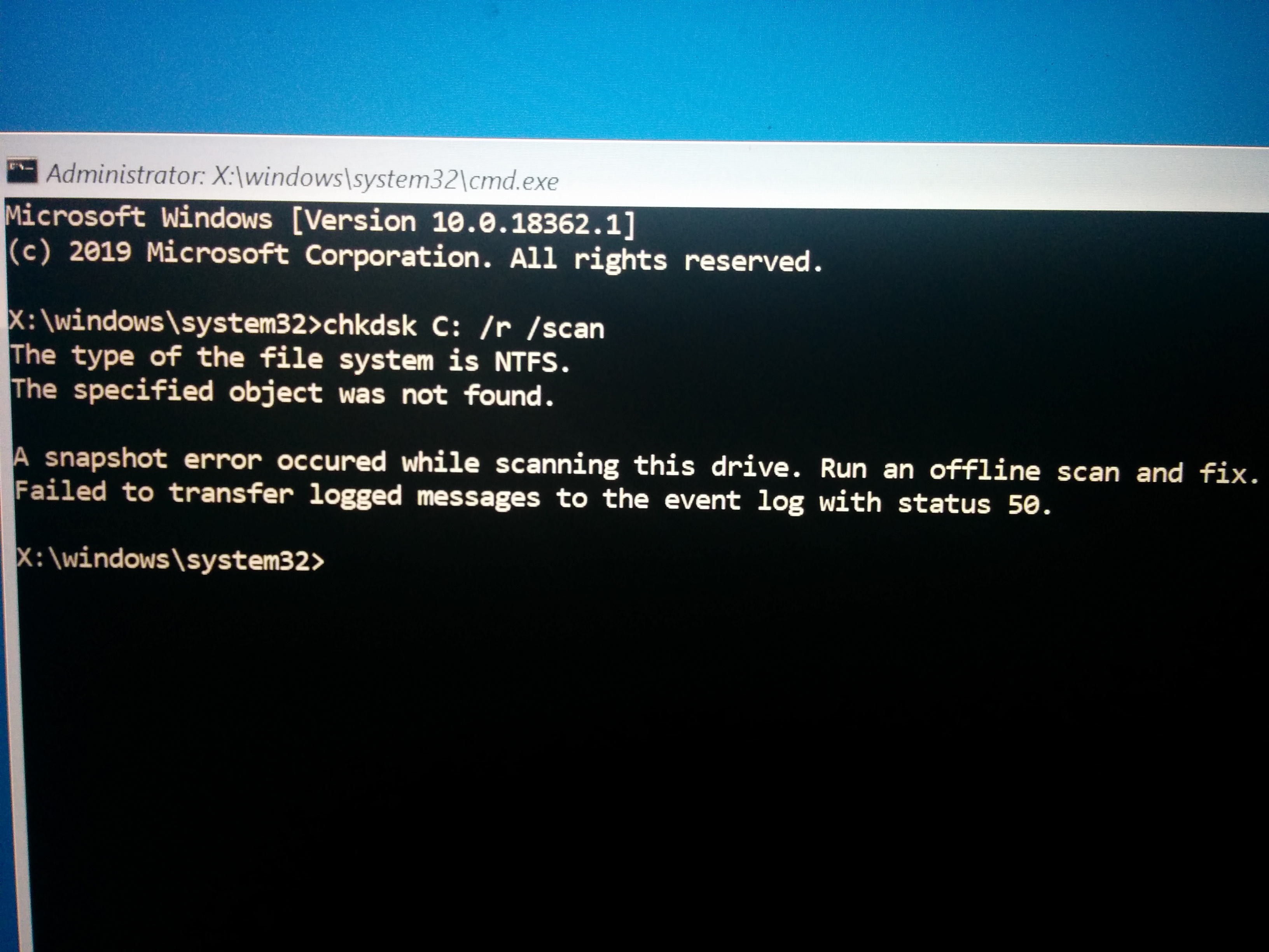 Error: 0xc0000225, File: \WINDOWS\System32\drivers\volume.sys After ...