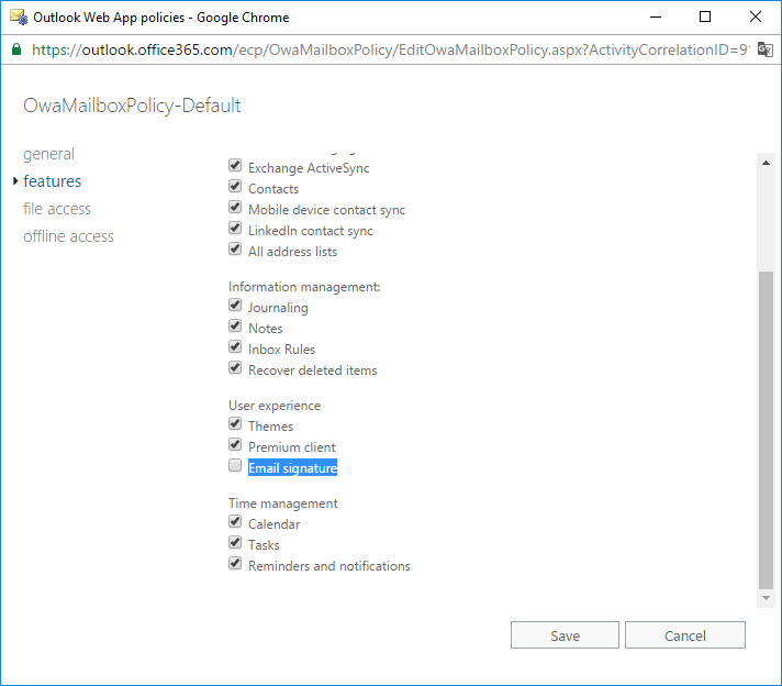 Outlook Web signature missing - Microsoft Community