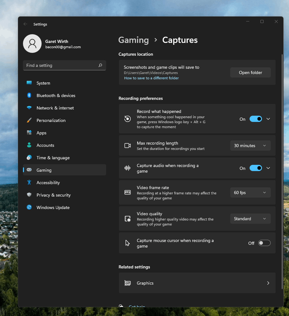 Xbox Game Bar capturing greyed out on Windows 11. Microsoft Community