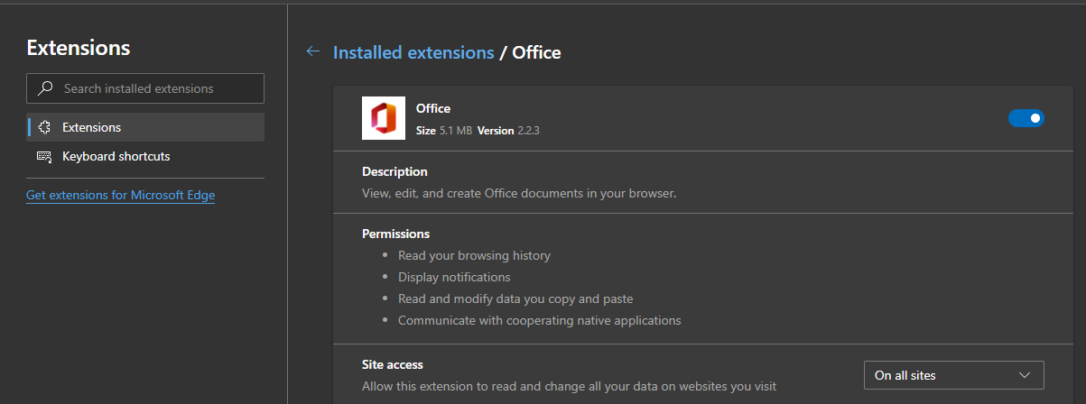 Chromium Office 365 extension won't login - Microsoft Community