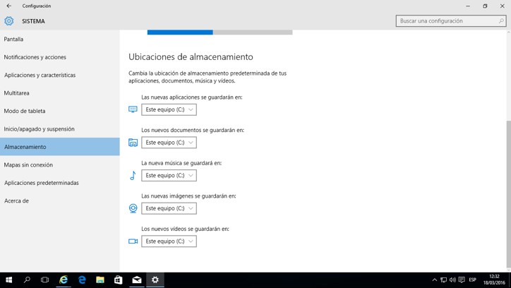 España Laboratorio Para un día de viaje Cambiar directorio donde instala aplicaciones Tienda de Windows 10 -  Microsoft Community