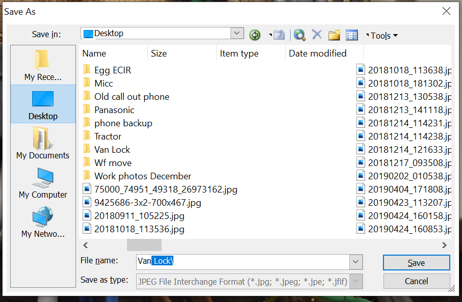 Save As file name now opens a folder containing part of the file name