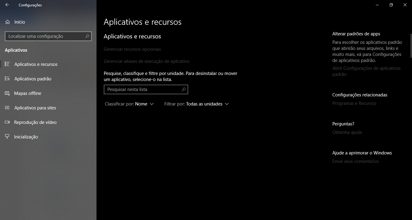 Não consigo trocar o local de instalação de novos apps / Não consigo -  Microsoft Community