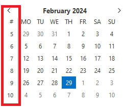 How do I turn on calendar weeks in Outlook New in the calendar in 