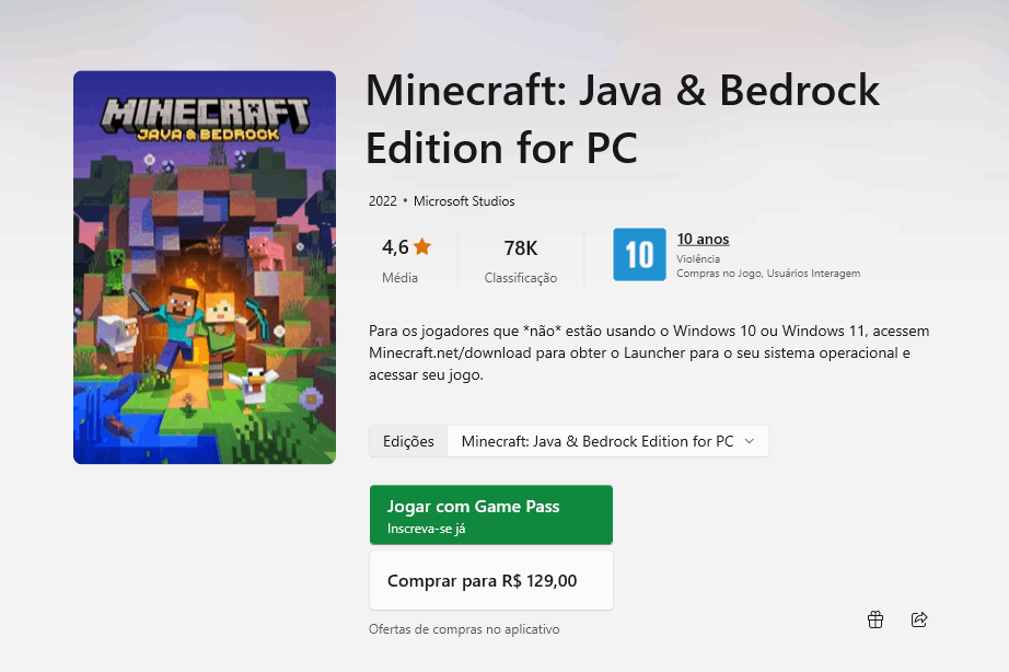 Agora é possível jogar Minecraft juntos pelo PC e dispositivos