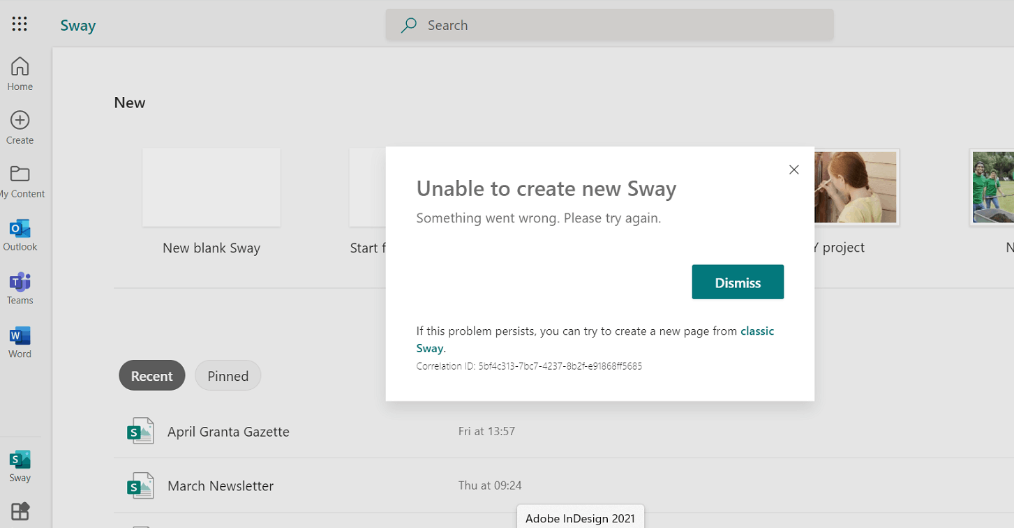 Sway Microsoft Community