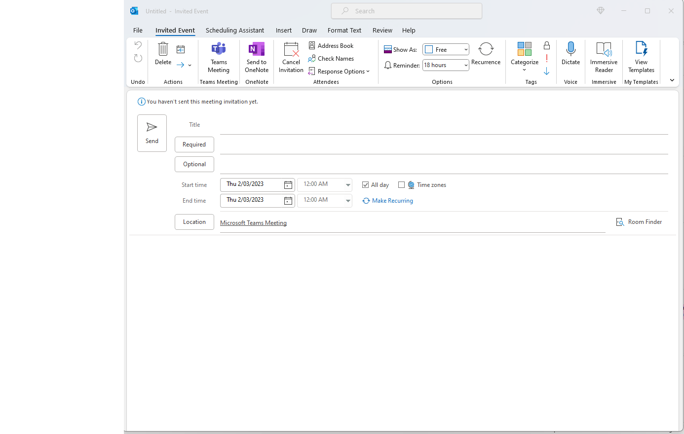 MS Teams Link Does Not Show When Creating New Meeting - Microsoft Community