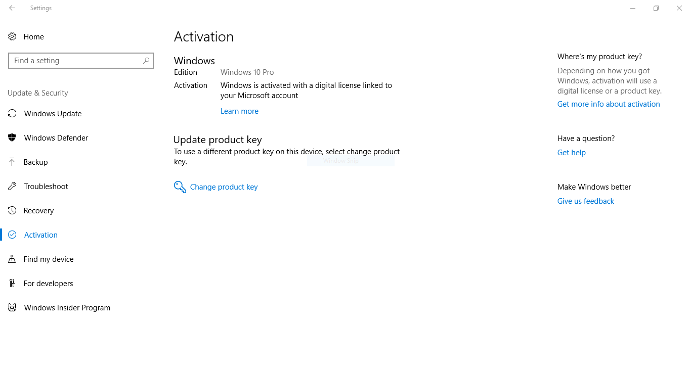 Windows 10 Activated Without A Product Key Microsoft Community