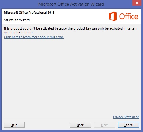 Office 2013 S Activation In Pakistan Microsoft Community