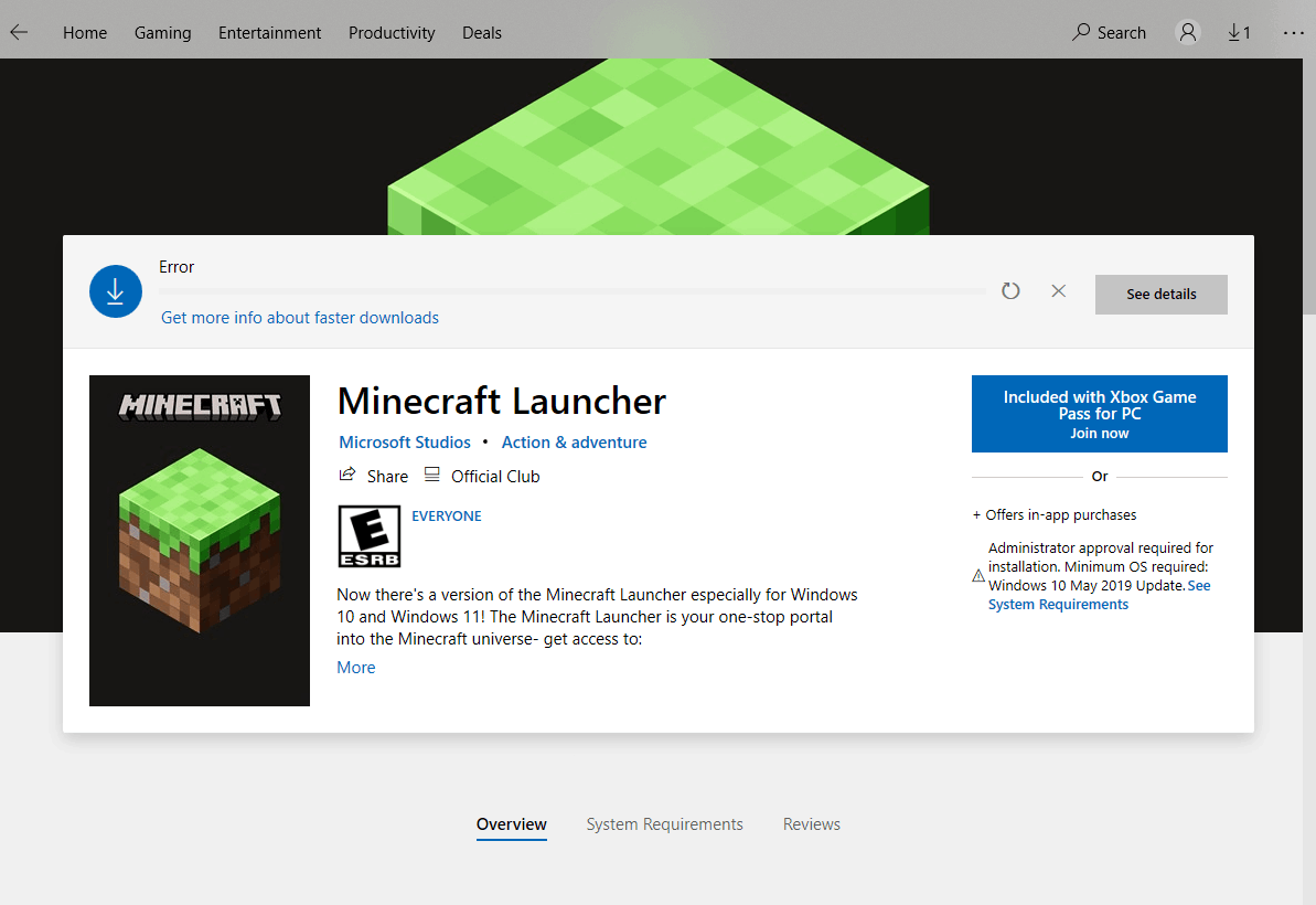 Get Minecraft Launcher - Microsoft Store en-AI