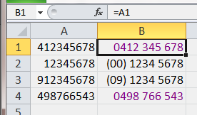 Excel 2007 - Conditional Format Australian Phone Numbers. - Microsoft Community
