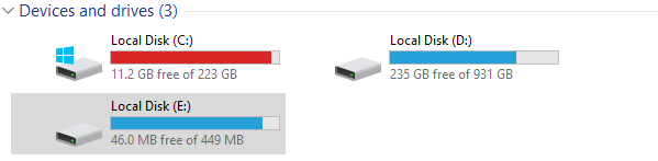 random drive showing up almost full nothing inside microsoft community random drive showing up almost full