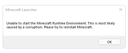 New Minecraft Launcher Gives Error When Trying To Open It Microsoft Community