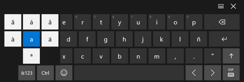 Windows 10 ~ Escribir Acentos Con El Teclado Táctil Microsoft Community 5727